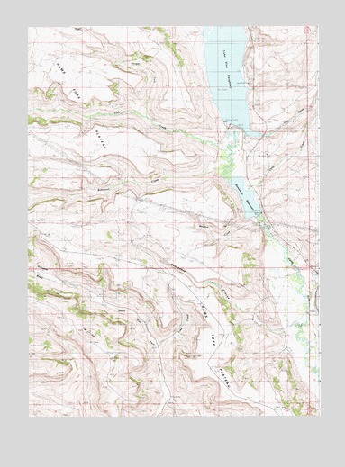 Kemmerer Reservoir, WY USGS Topographic Map