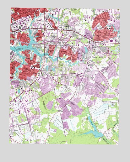 Kempsville, VA USGS Topographic Map