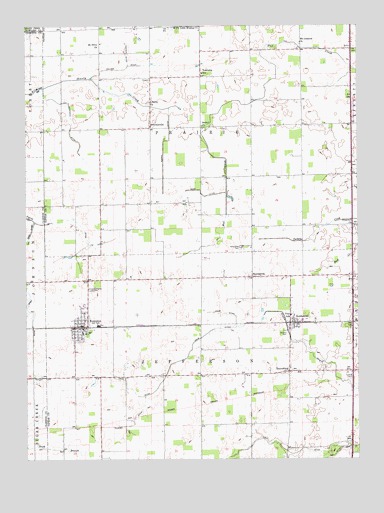 Kempton, IN USGS Topographic Map