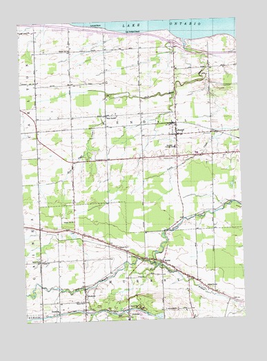 Kendall, NY USGS Topographic Map