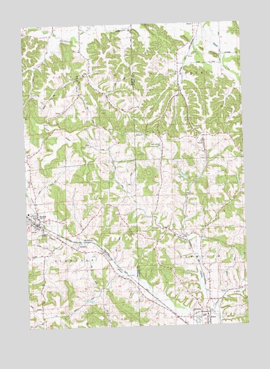 Kendall East, WI USGS Topographic Map