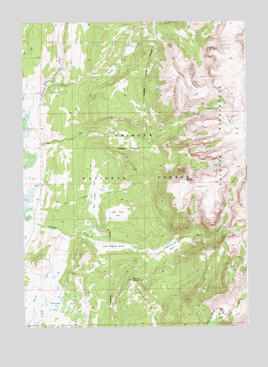Kendall Mountain, WY USGS Topographic Map