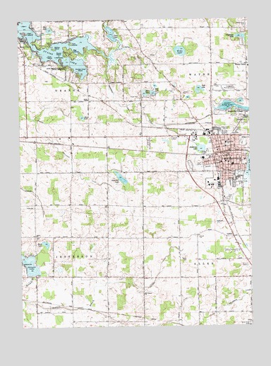 Kendallville, IN USGS Topographic Map
