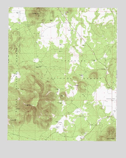 Kendrick Peak, AZ USGS Topographic Map