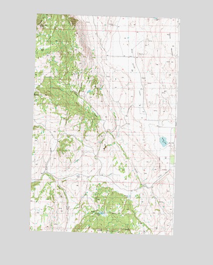 Aeneas Lake, WA USGS Topographic Map