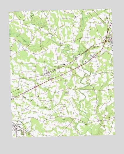 Kenly West, NC USGS Topographic Map