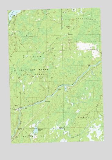 Kennan NW, WI USGS Topographic Map