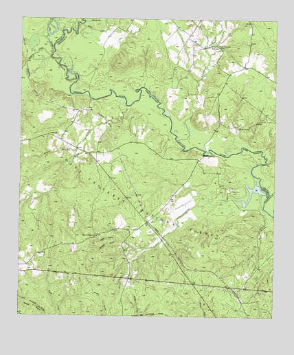 Kennard NE, TX USGS Topographic Map