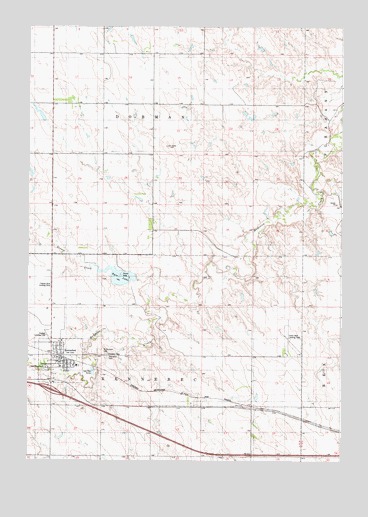 Kennebec, SD USGS Topographic Map