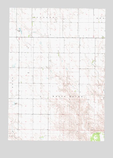 Kennebec SE, SD USGS Topographic Map