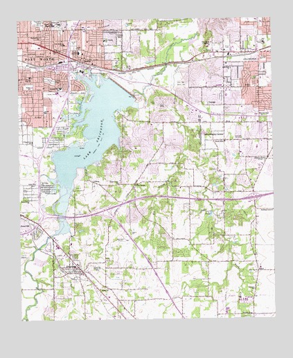 Kennedale, TX USGS Topographic Map