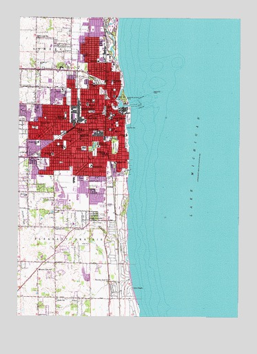 Kenosha, WI USGS Topographic Map