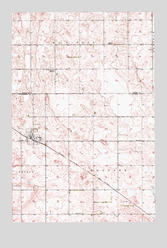 Kensal, ND USGS Topographic Map