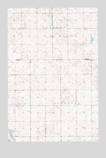 Kensal SE, ND USGS Topographic Map