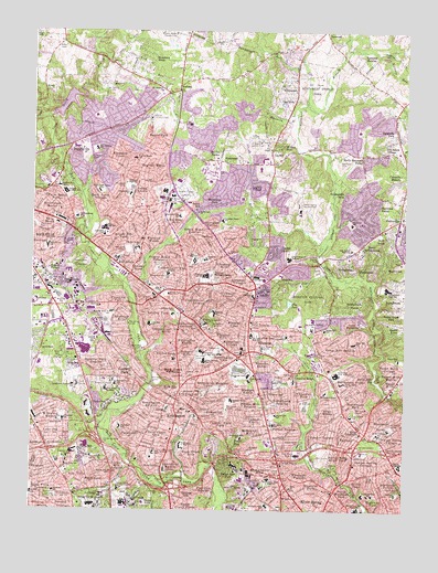 Kensington, MD USGS Topographic Map
