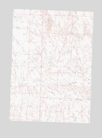 Banjo Flats East, WY USGS Topographic Map