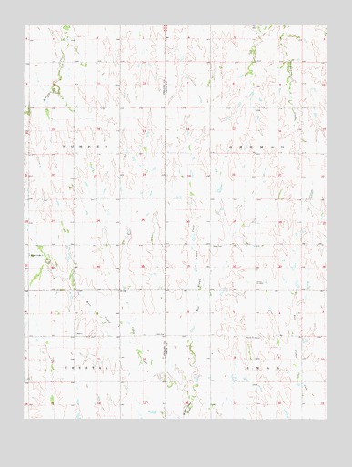 Kensington NE, KS USGS Topographic Map