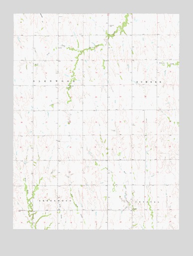 Kensington NW, KS USGS Topographic Map