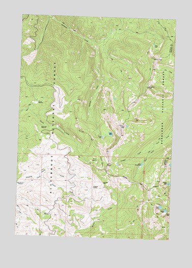 Kent Peak, MT USGS Topographic Map