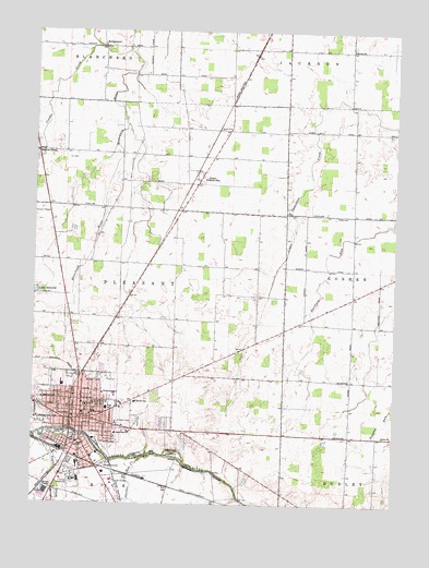Kenton, OH USGS Topographic Map