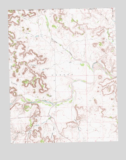 Kenton NE, OK USGS Topographic Map