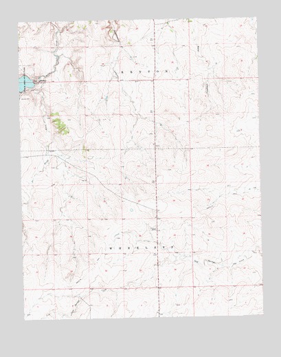 Kenton SE, OK USGS Topographic Map