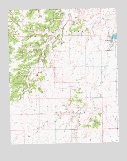 Kenton SW, OK USGS Topographic Map