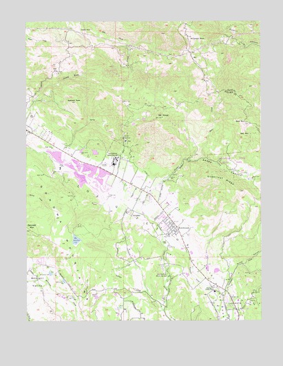 Kenwood, CA USGS Topographic Map