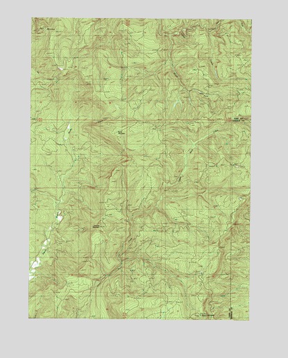 Kenyon Mountain, OR USGS Topographic Map