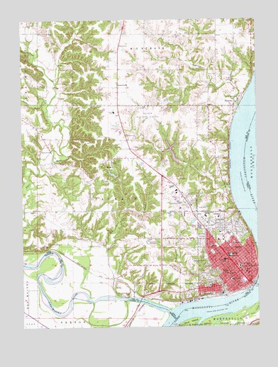 Keokuk, IA USGS Topographic Map