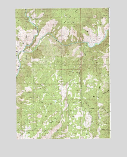 Banks, ID USGS Topographic Map