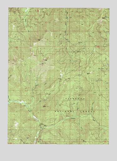 Kerby Peak, OR USGS Topographic Map