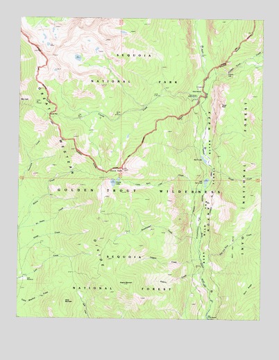 Kern Lake, CA USGS Topographic Map