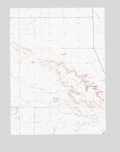 Kessler Gap, WY USGS Topographic Map