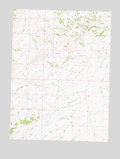 Ketchum Buttes, WY USGS Topographic Map