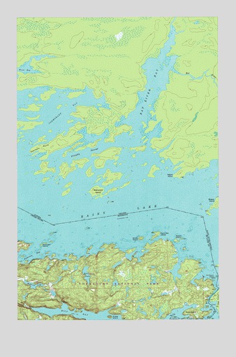 Kettle Falls, MN USGS Topographic Map