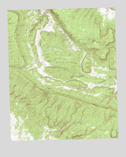 Kettner Canyon, NM USGS Topographic Map