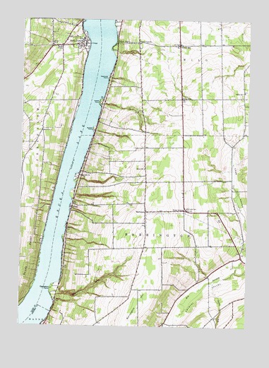Keuka Park, NY USGS Topographic Map