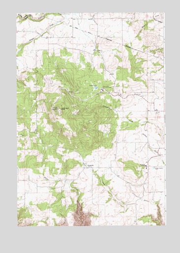 Keuterville, ID USGS Topographic Map