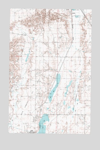 Kevin North, MT USGS Topographic Map