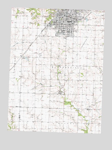 Kewanee South, IL USGS Topographic Map