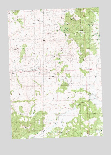 Keyes Mountain, OR USGS Topographic Map