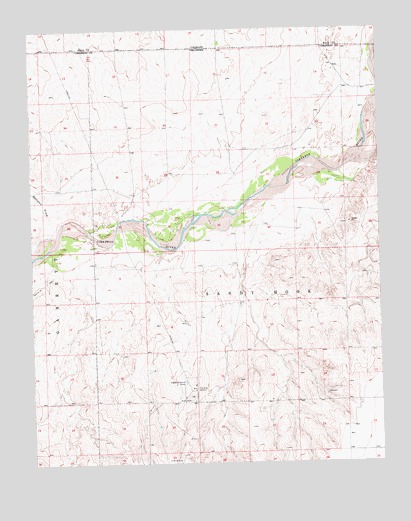 Keyes NE, OK USGS Topographic Map