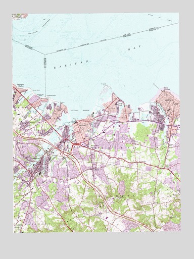 Keyport, NJ USGS Topographic Map
