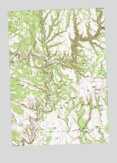 Keys Creek, OR USGS Topographic Map