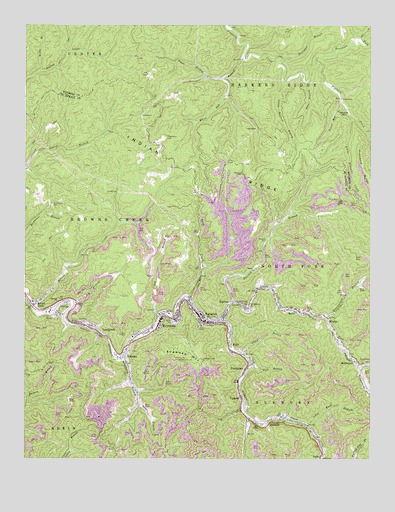 Keystone, WV USGS Topographic Map