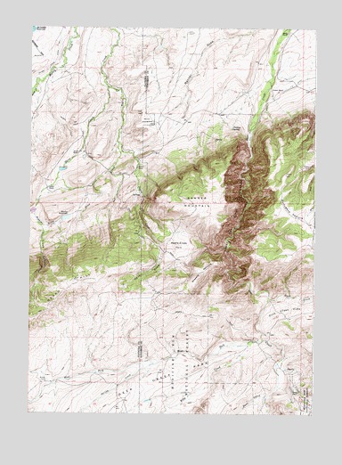 Banner Mountain, WY USGS Topographic Map