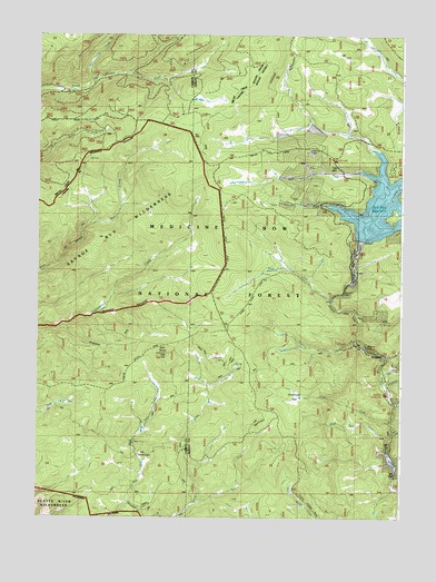 Keystone, WY USGS Topographic Map