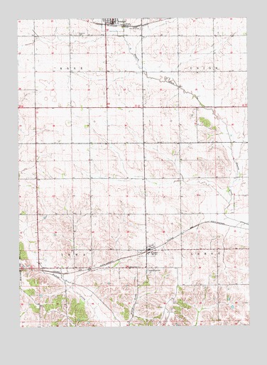 Keystone South, IA USGS Topographic Map