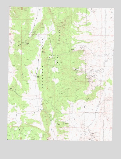 Banner Ridge, CA USGS Topographic Map